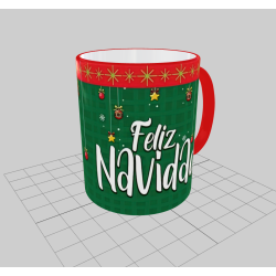 TAZA CONEJO NAVIDAD