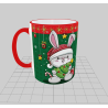 TAZA CONEJO NAVIDAD