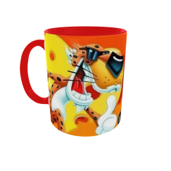 TAZA AMOR SIMIL CHEETOS